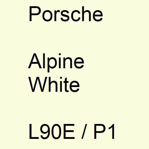 Porsche, Alpine White, L90E / P1.